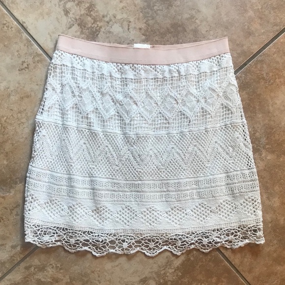 American Eagle AEO Crochet Zip Back Mini Skirt 0 - Picture 4 of 6